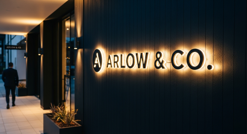 Backlit signage