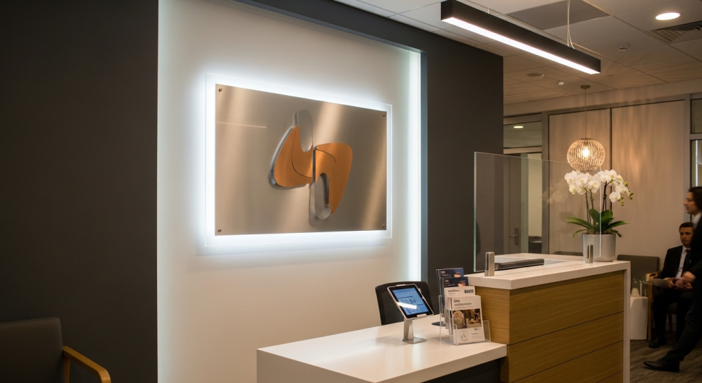 corporate entrance branding