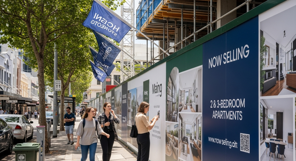 development site advertising