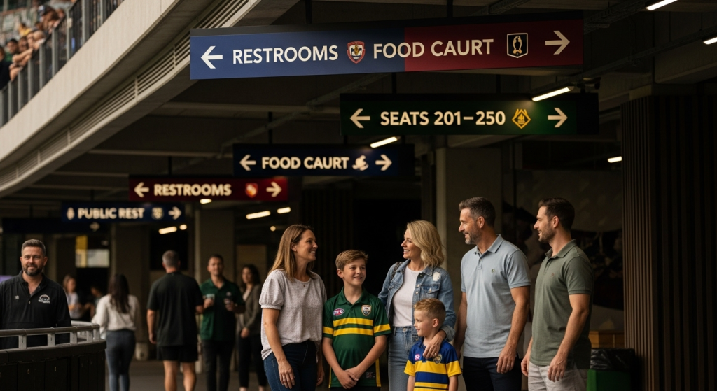 outdoor sports venue directions