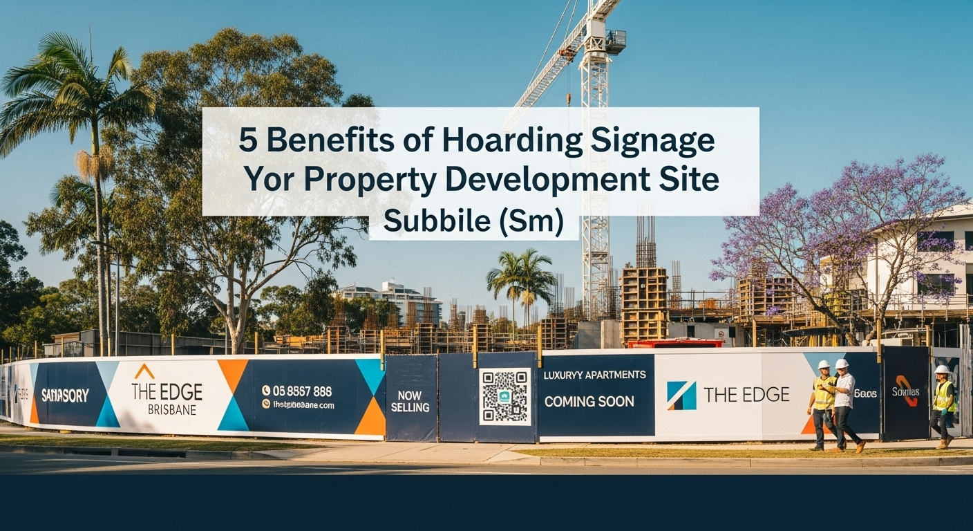 5 Benefits Of Hoarding Signage For Your Property Development Site