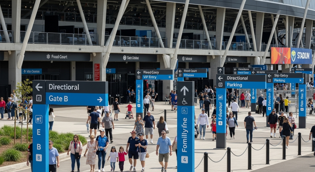 visual communication in stadiums