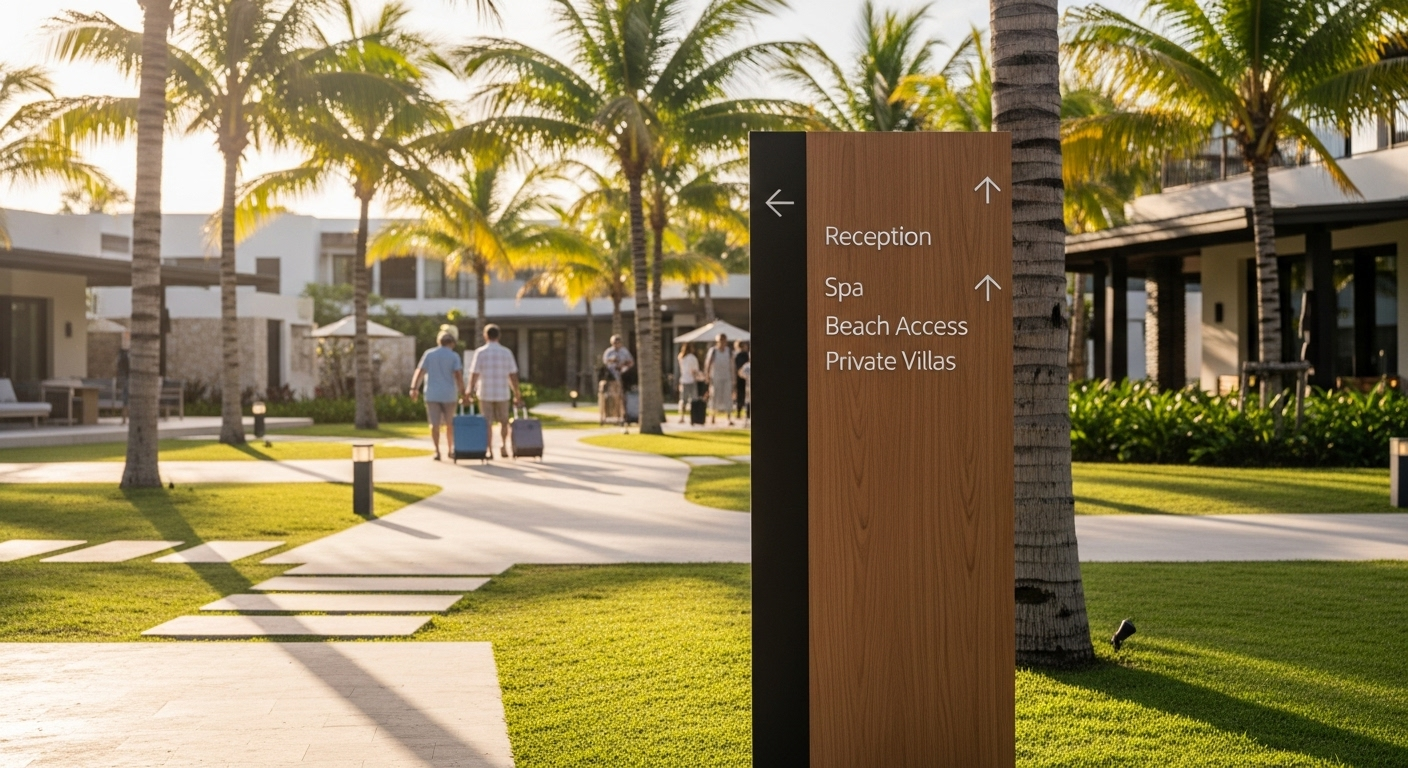 Why Resorts Need Clear Wayfinding Signs 