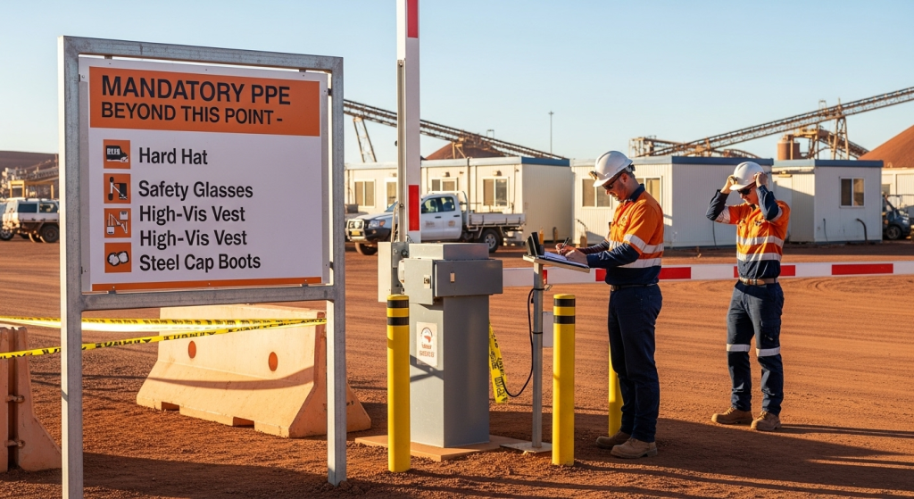 heavy machinery warning signs