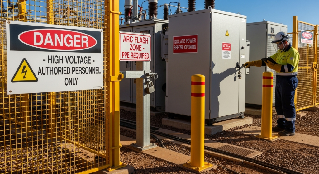 signage for explosive zones