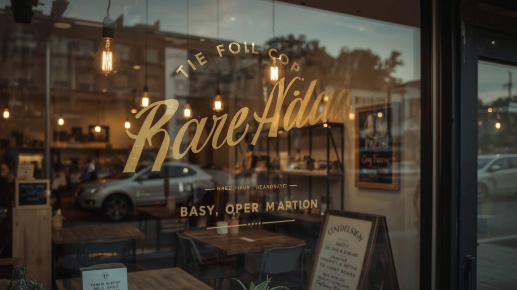Glass door signage