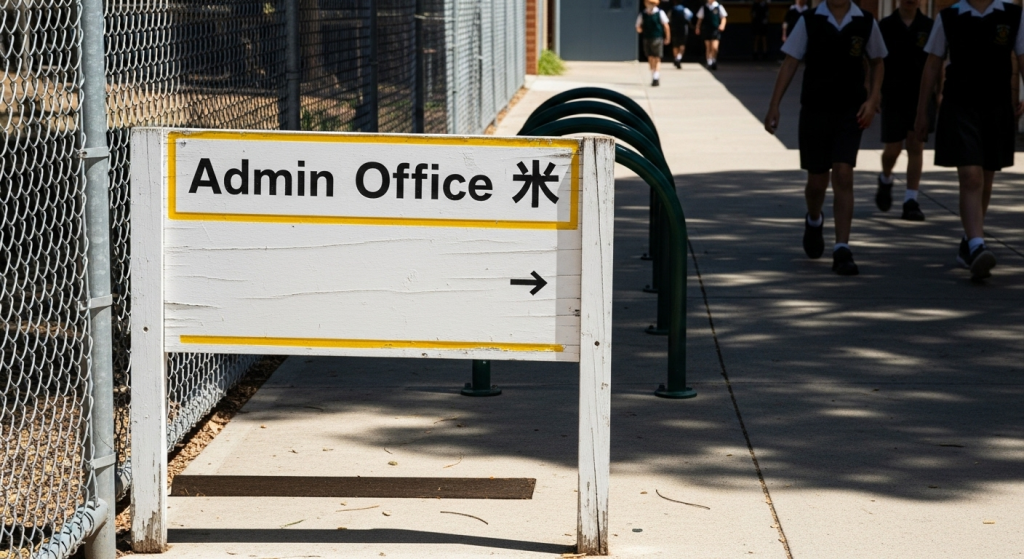 directional signage for schools