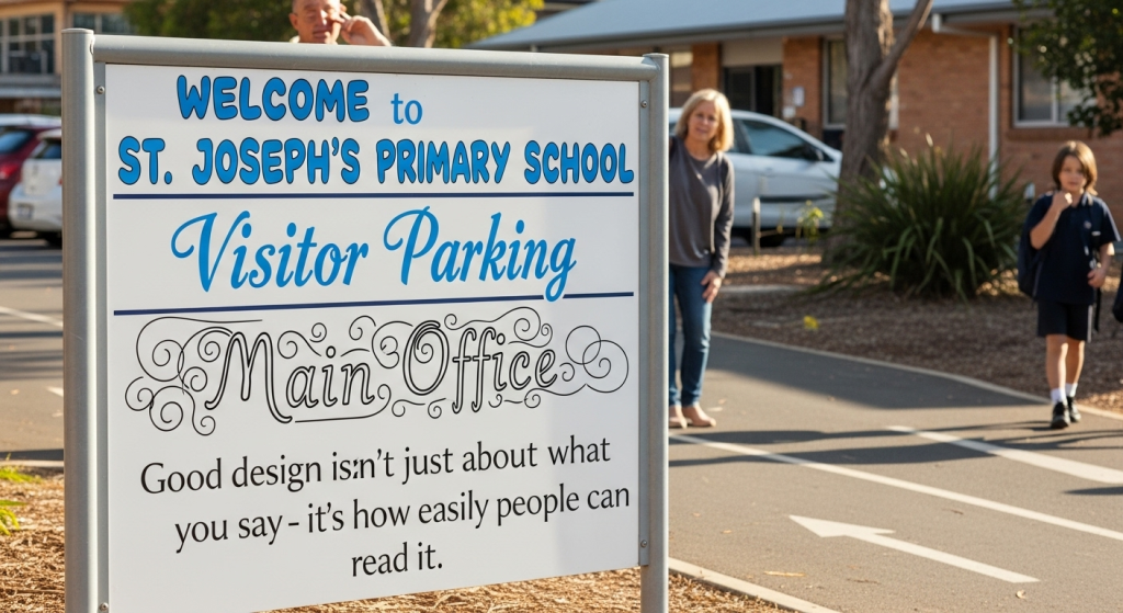 entry signage for schools
