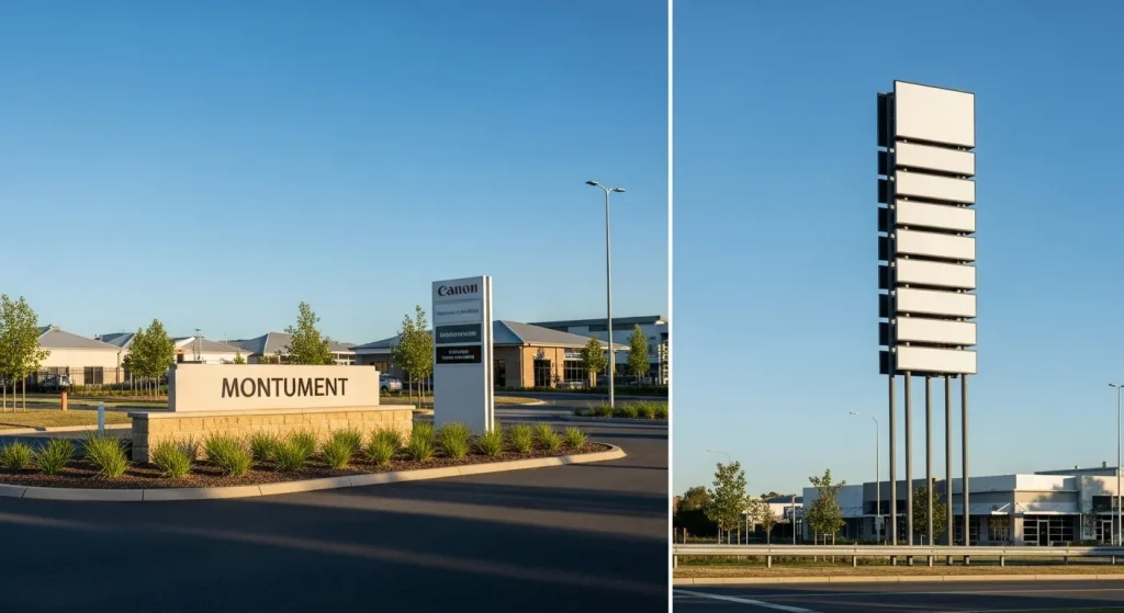 Business advertising signs