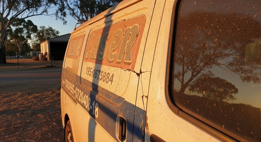 peeling vinyl wrap