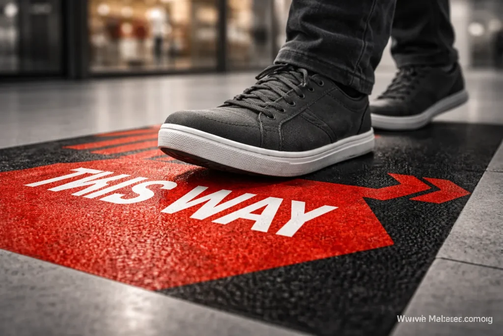 business floor advertising