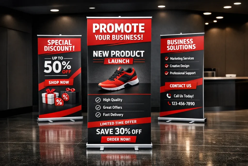 effective roll-up standee design